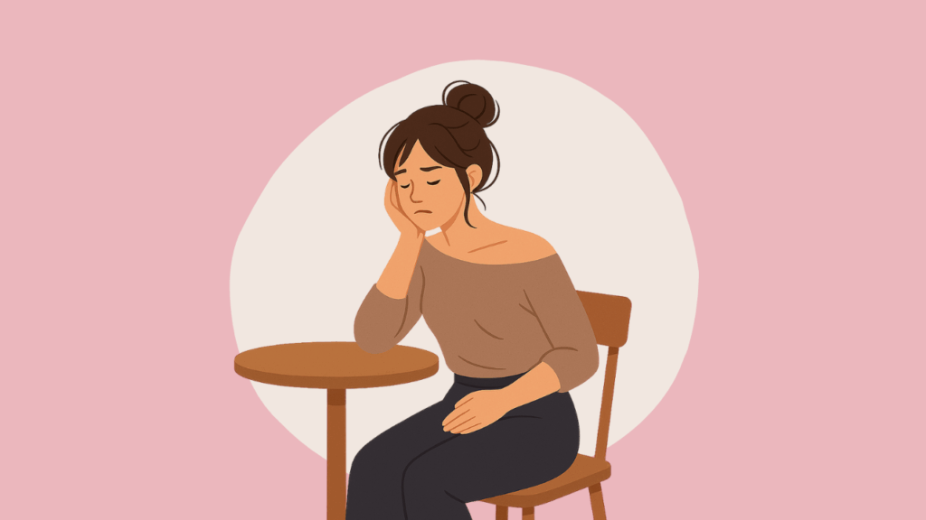 woman suffering from fertility exhaustion