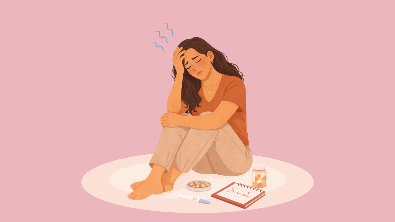 woman experiencing fertility burnout now