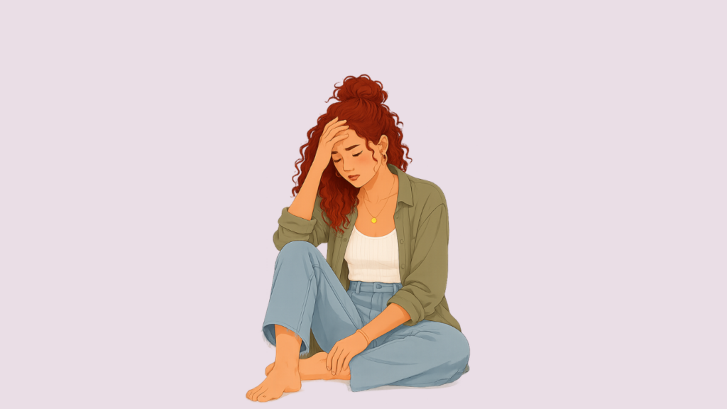 Woman trying to stop obsessing over getting pregnant while navigating the emotional stress of TTC